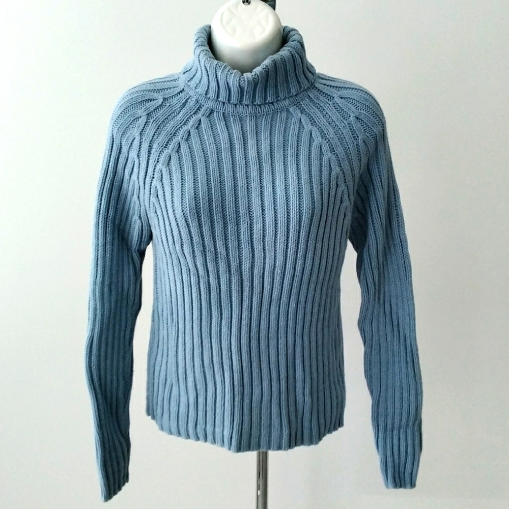 Chunky Blue Sweater